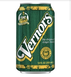 Vernor's Original Ginger Ale Soda Pop, 12 Fl Oz, 6 Pack Cans