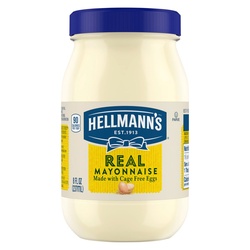 Hellmann's Real Mayonnaise 8 Fl. Oz. Plastic Jar
