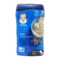 Gerber Cereal For Baby Cereal, Rice, Supported Sitter 1st Foods