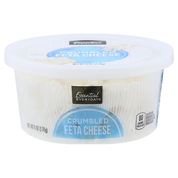 Essential Everyday Cheese, Feta, Crumbled 6 Oz