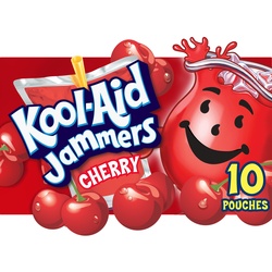 Kool-Aid Jammers Cherry Drink, 10 Ct Box, 6 Fl Oz Pouches