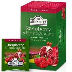 Ahmad Tea Green Raspberry & Pomegranate 20 Bags