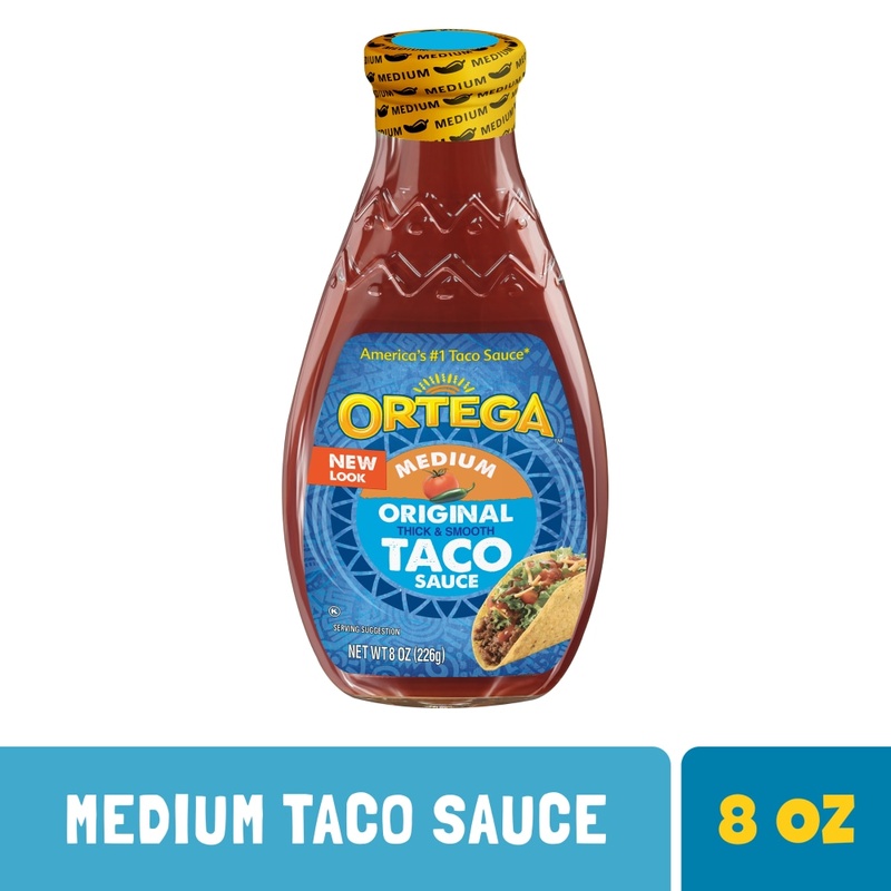 Ortega Taco Sauce, Original, Thick & Smooth, Medium 8 Oz