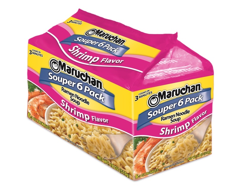 Maruchan Ramen Noodle Soup, Shrimp Flavor, Souper 6 Pack