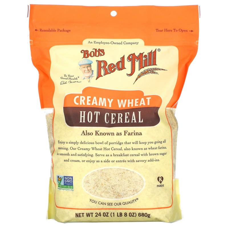 Bob's Red Mill Creamy Wheat Hot Cereal - Case Of 4/24 Oz