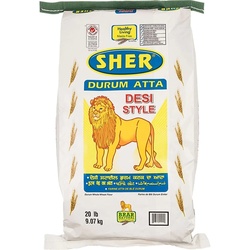 Sher Durum Atta Desi Style Flour 20.00 Lb
