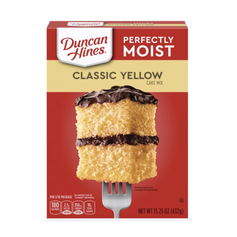 Duncan Hines Perfectly Moist Classic Yellow Cake Mix, 15.25 Oz