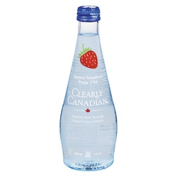 Clearly Canadian Sparkling Water Beverage, Summer Strawberry 11 Fl Oz