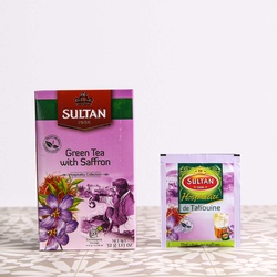 Sultan Green Tea With Saffron