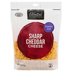 Essential Everyday Cheese, Sharp Cheddar, Classic Cut 8 Oz