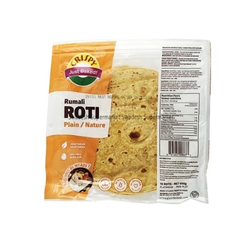 Crispy Rumali Roti Whole Wheat 10Pcs 600G
