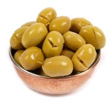 Green Cracked Olives