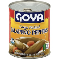 Goya Jalapeno Peppers, Green Pickled 26 Oz