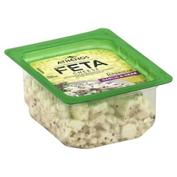 Athenos Feta Cheese Crumbles, Garlic And Herb, 4 Oz Blister Pack
