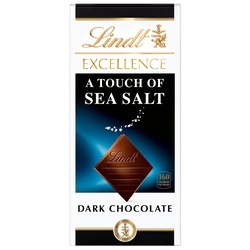 Lindt Excellence Touch Of Sea Salt Dark Chocolate Bar, 3.5 Oz