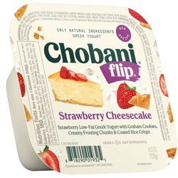 Chobani Flip Strawberry Cheesecake Low Fat Greek Yogurt - 4.5oz