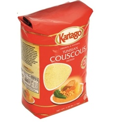 Kartago Authentic Tunisian Couscous - Medium Grain - 1-Kg Bag