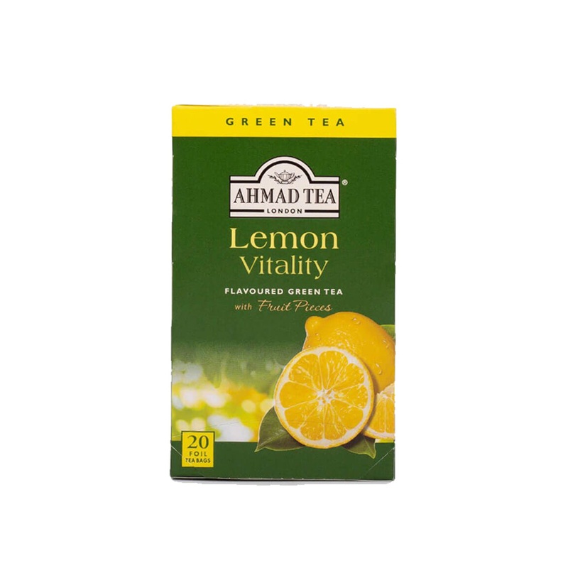 Ahmad Tea Lemon Vitality Green 20 Foil Bags