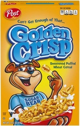Golden Crisp Post Sweetened Puffed Wheat Cereal, 14.75 Oz
