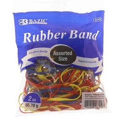 Bazic Products Assorted Sizes And Colors Rubber Bands