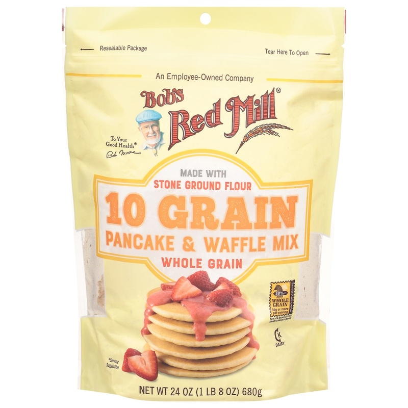 Bob's Red Mill Pancake & Waffle Mix, Whole Grain, 10 Grain 24 Oz