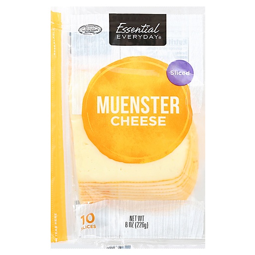 Essential Everyday Cheese, Muenster, Sliced