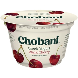 Chobani Black Cherry On The Bottom Nonfat Greek Yogurt - 5.3oz