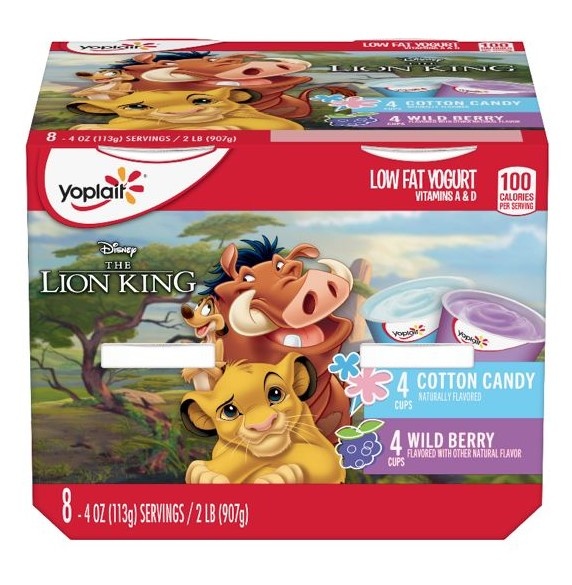 Yoplait Trix Low Fat Yogurt Wild Berry & Cotton Candy