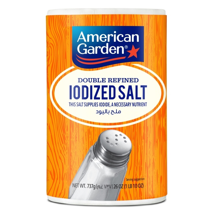 American Garden Double Refined Iodized Salt 737g