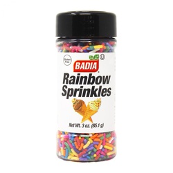 Badia Rainbow Sprinkles 3 Oz