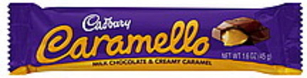Cadbury Caramello Milk Chocolate & Creamy Caramel Candy Bar, 1.6 Oz