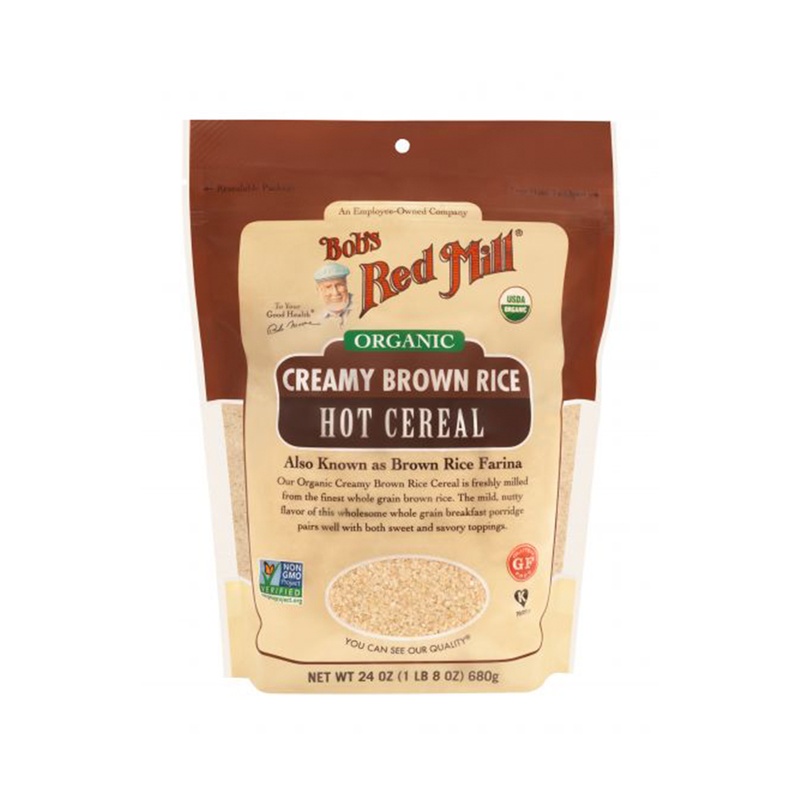 Bob's Red Mill Organic Creamy Brown Rice Hot Cereal - Case Of 4/24 Oz