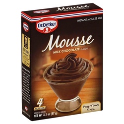Dr Oetker Organics Mousse Mix, Supreme, Instant, Milk Chocolate