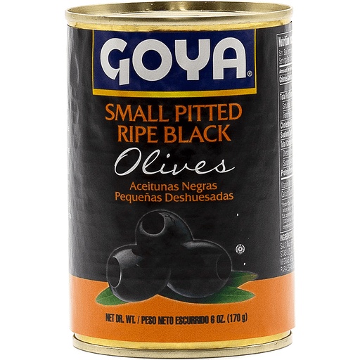 Goya Small Black Olives Pitted