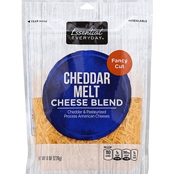 Essential Everyday Cheese Blend, Cheddar Melt, Fancy Cut 8 Oz