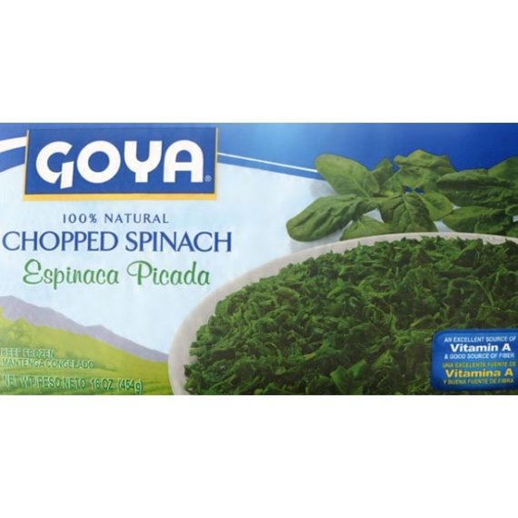 Goya Chopped Spinach 12/1 16 Oz