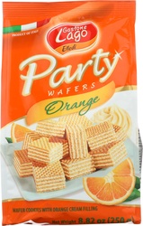 Gastone Lago Orange Wafers Party Bag, 8.82 Oz