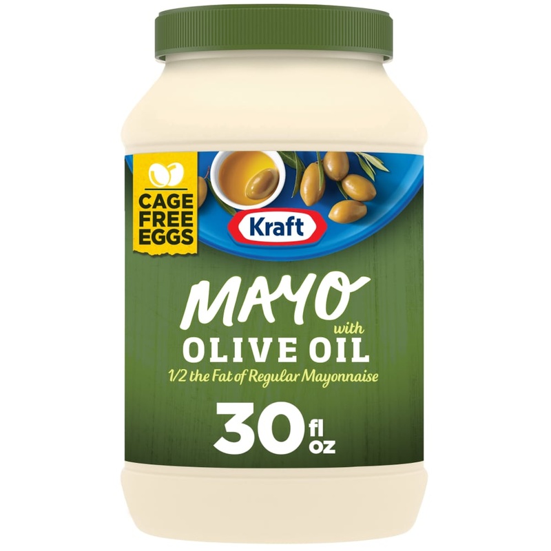 Kraft Mayo With Olive Oil Reduced Fat Mayonnaise, 30 Fl Oz Jar