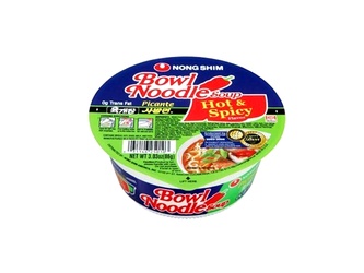 Nongshim Bowl Noodle Soup, Hot & Spicy Flavor 3.03 Oz