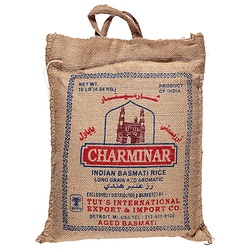 Charminar Indian Basmati Rice 10 Lb Bag