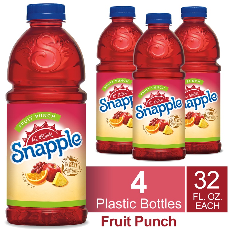 Snapple Fruit Punch Juice Drink, 32 Fl Oz Bottle