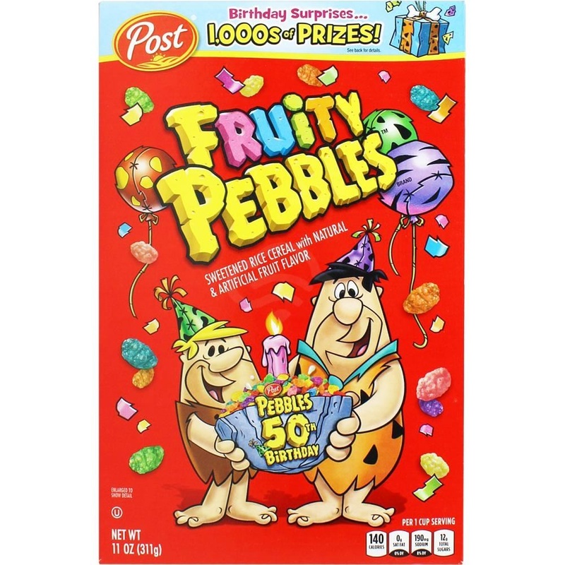 Fruity Pebbles Post Sweetened Rice Cereal, 11 Oz