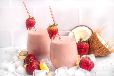 Coconut Milk With Strawberry