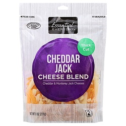 Essential Everyday Cheese Blend, Cheddar Jack, Thick Cut 8 Oz