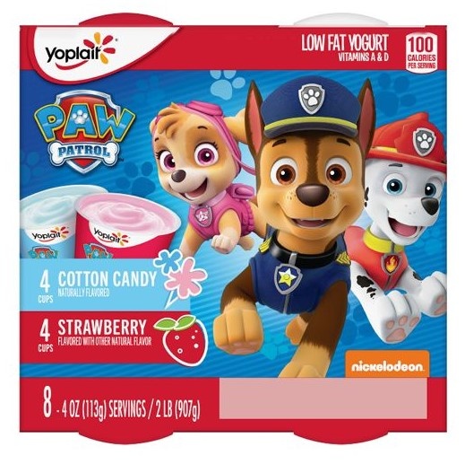 Yoplait Yogurt, Low Fat, Strawberry Banana, Raspberry
