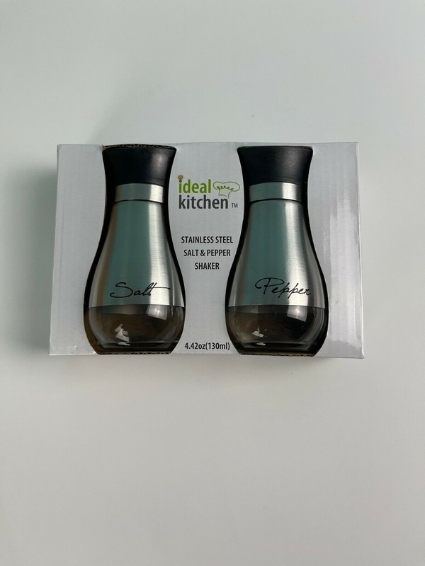 Ideal Kitchen Stainless Steel Salt & Pepper Shakers