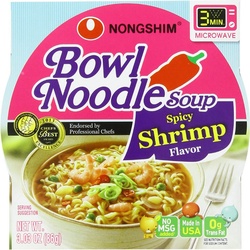 Nongshim Nong Shim Spicy Shrimp Flavor Noodle Soup Bowl 3.03 Oz