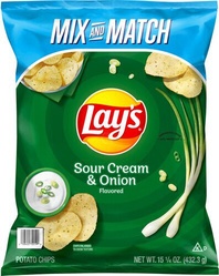 Lay's, Sour Cream & Onion Flavored, Potato Chips