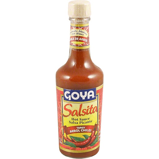 Goya Salsita Hot Sauce, Tangy Arbol Chiles