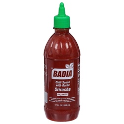 Badia Chili Sauce, With Garlic, Sriracha, Hot 17 Fl Oz